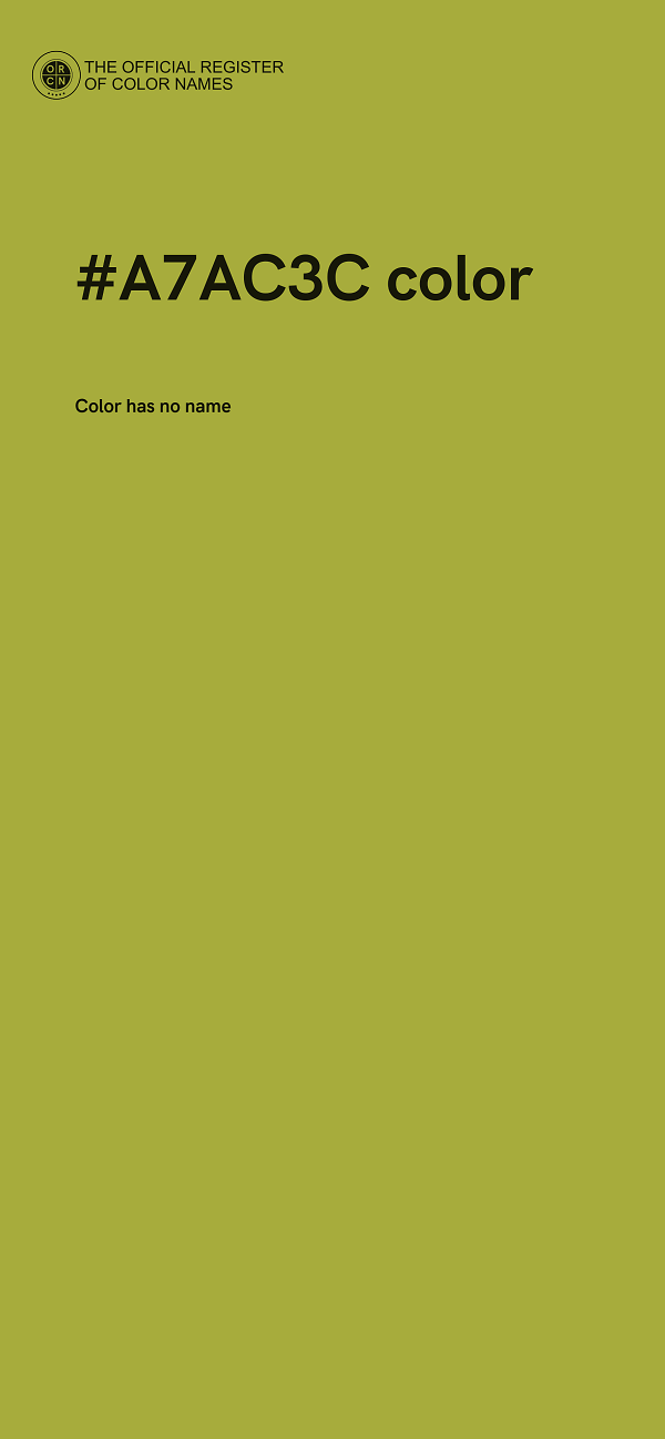 #A7AC3C color image