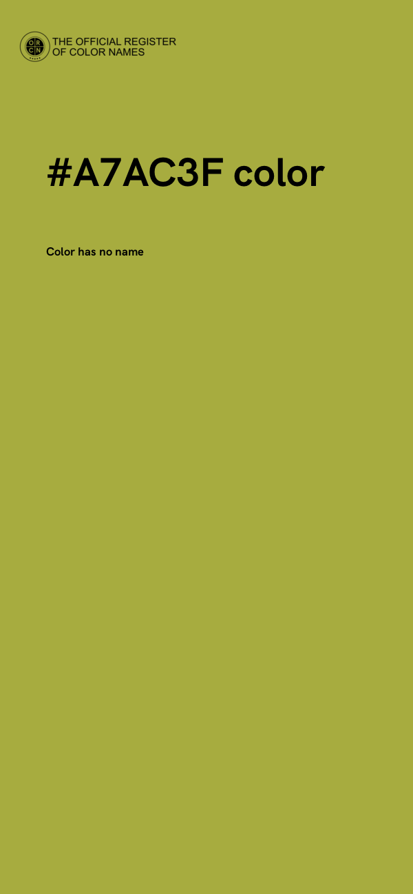 #A7AC3F color image
