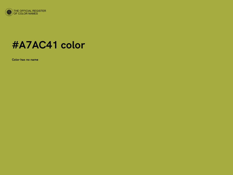 #A7AC41 color image