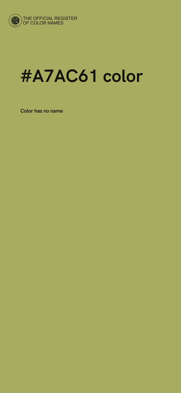 #A7AC61 color image