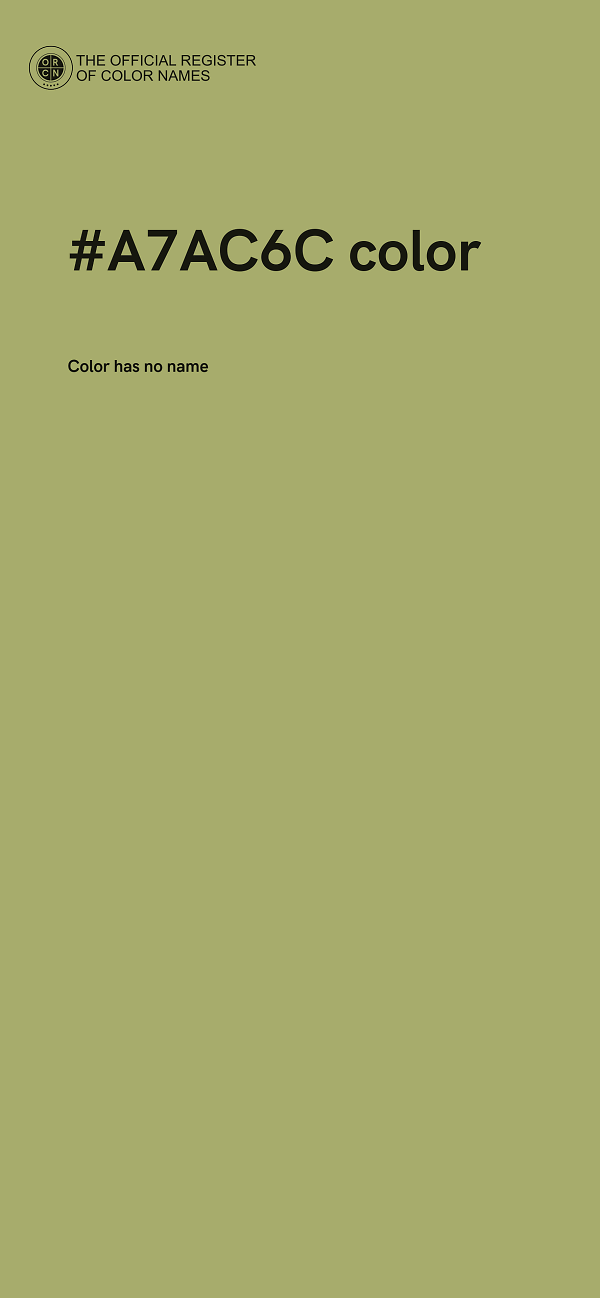 #A7AC6C color image