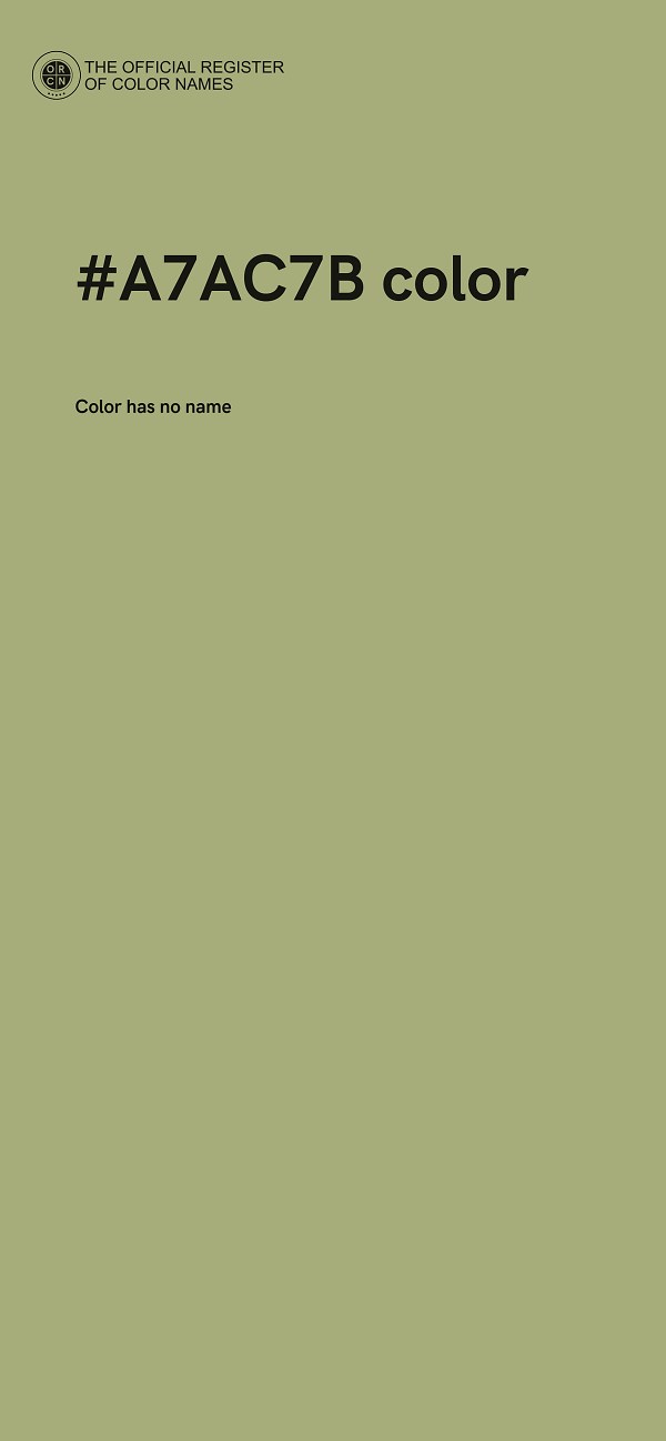 #A7AC7B color image