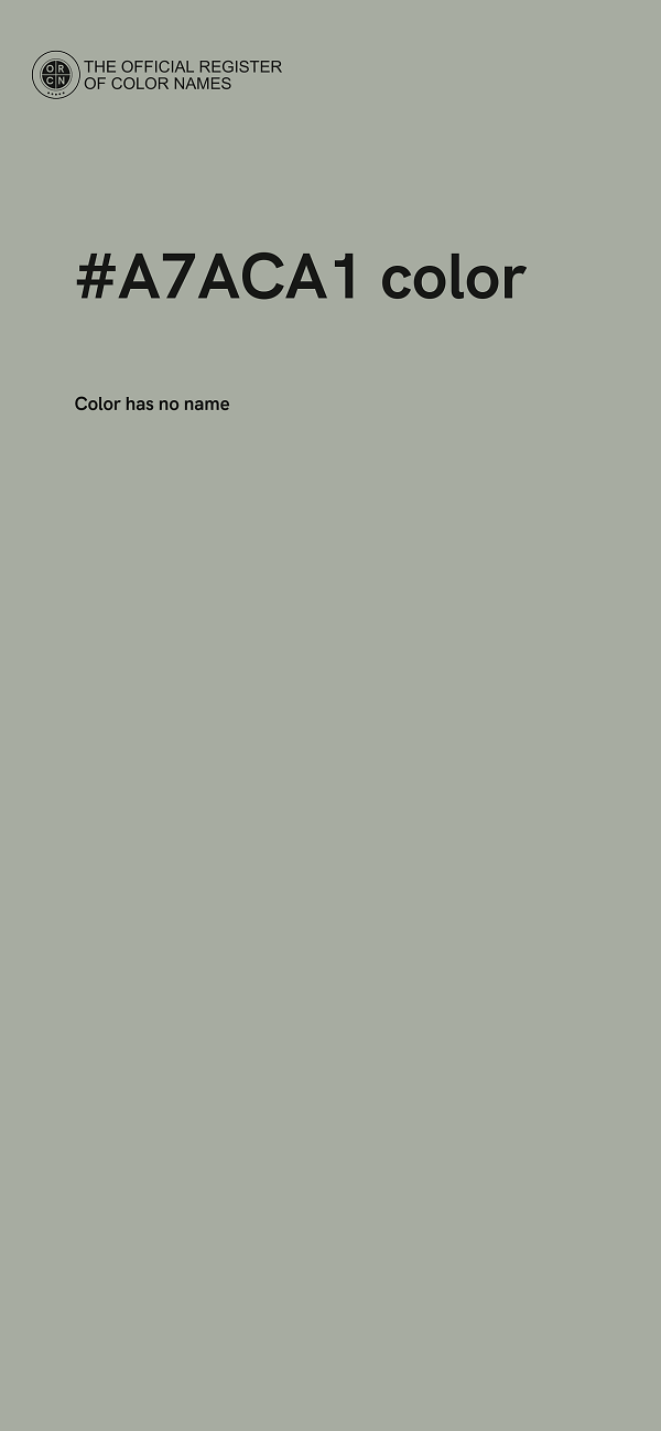 #A7ACA1 color image