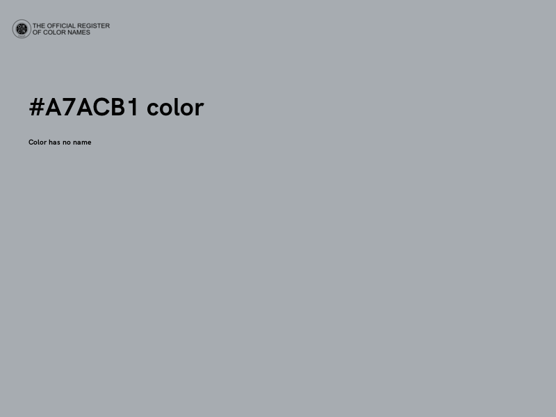 #A7ACB1 color image