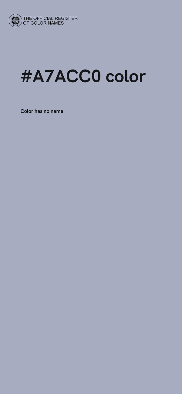 #A7ACC0 color image