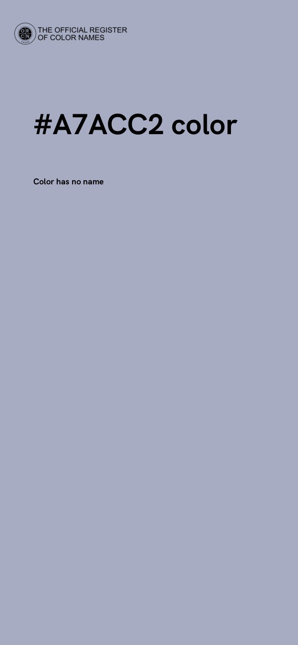 #A7ACC2 color image