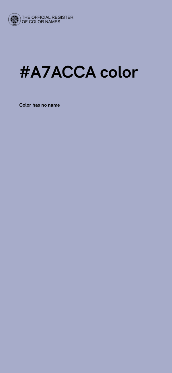 #A7ACCA color image