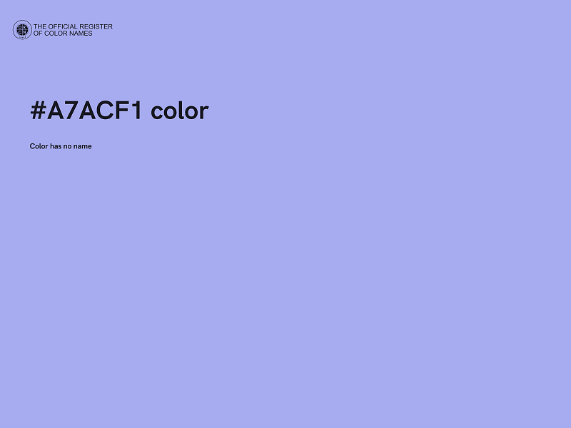 #A7ACF1 color image