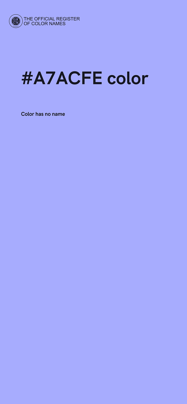 #A7ACFE color image