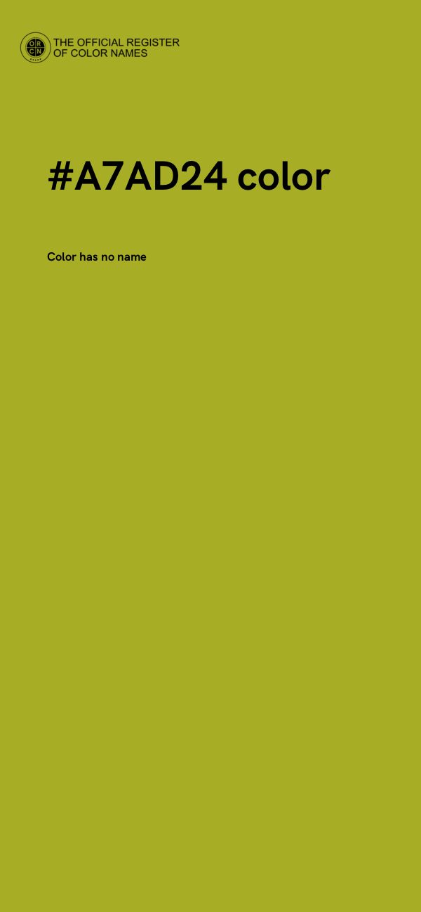 #A7AD24 color image