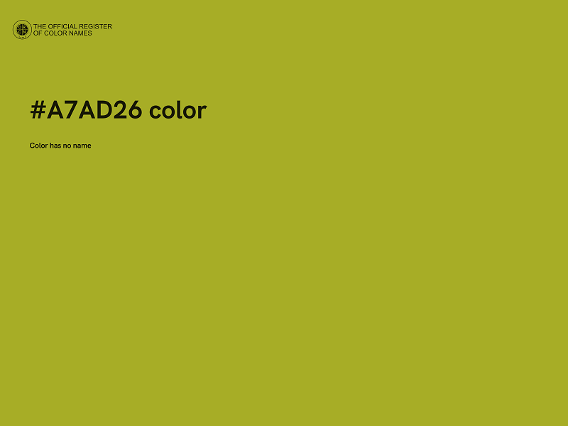 #A7AD26 color image