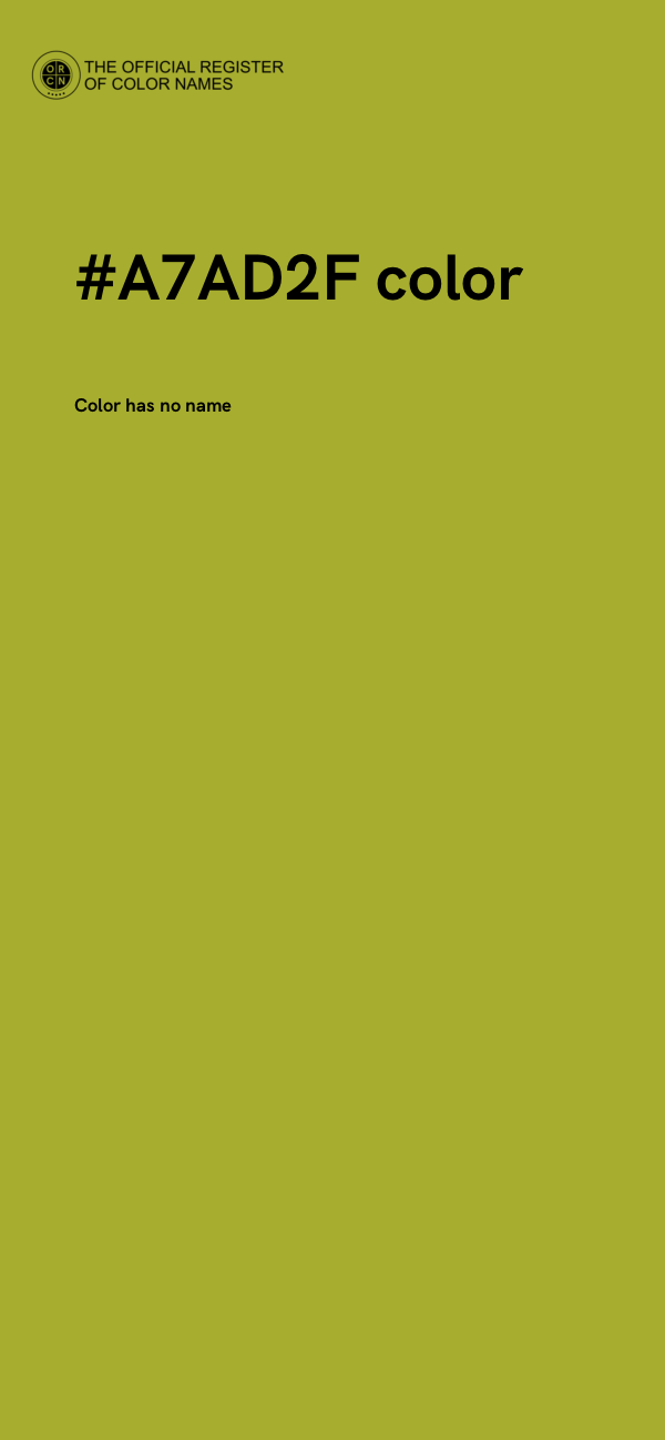 #A7AD2F color image