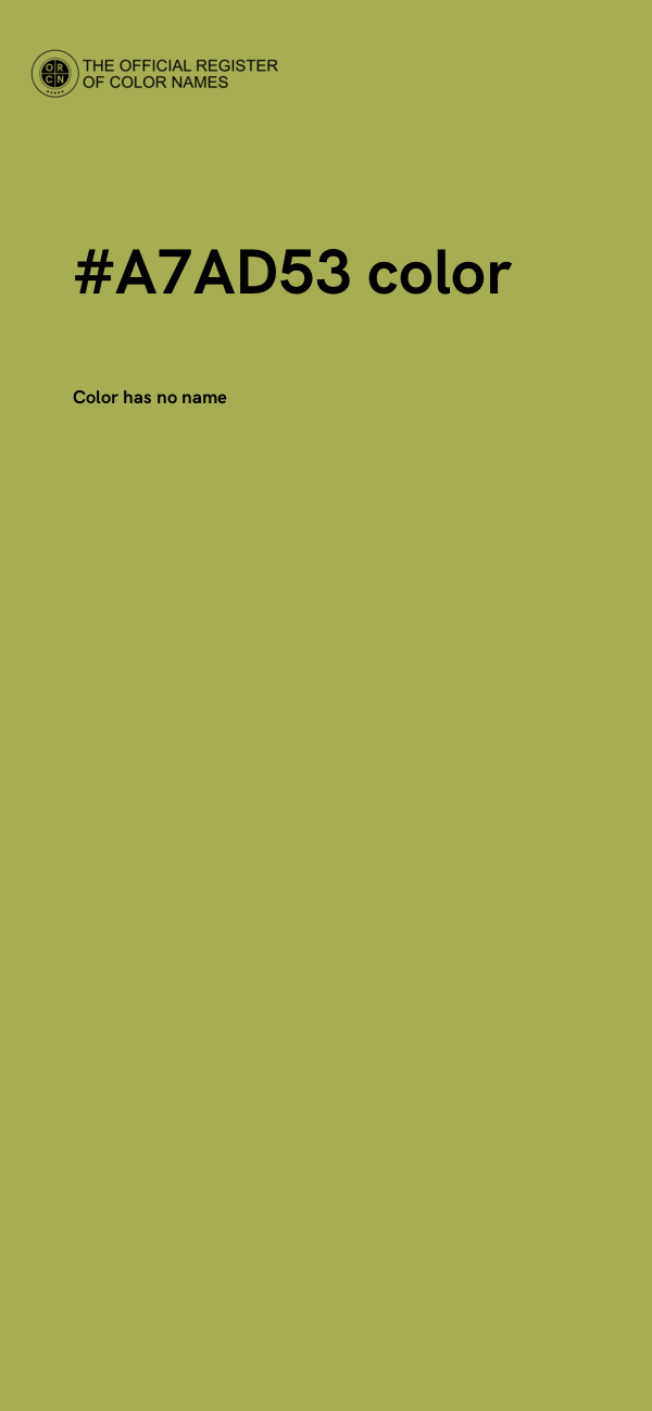 #A7AD53 color image