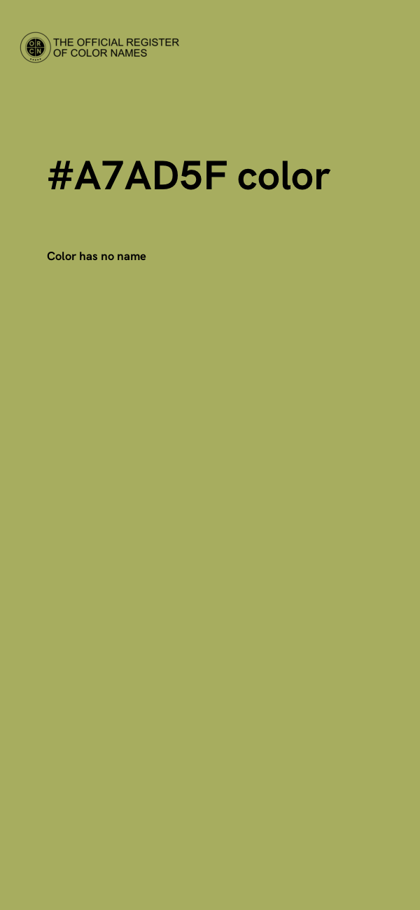 #A7AD5F color image