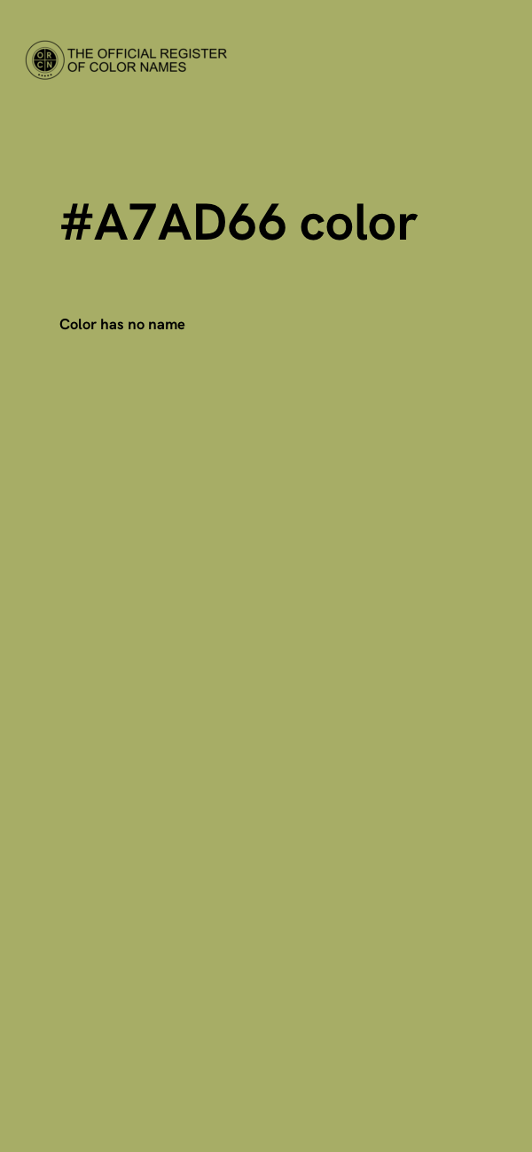#A7AD66 color image
