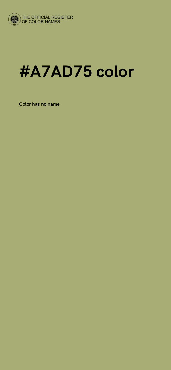 #A7AD75 color image