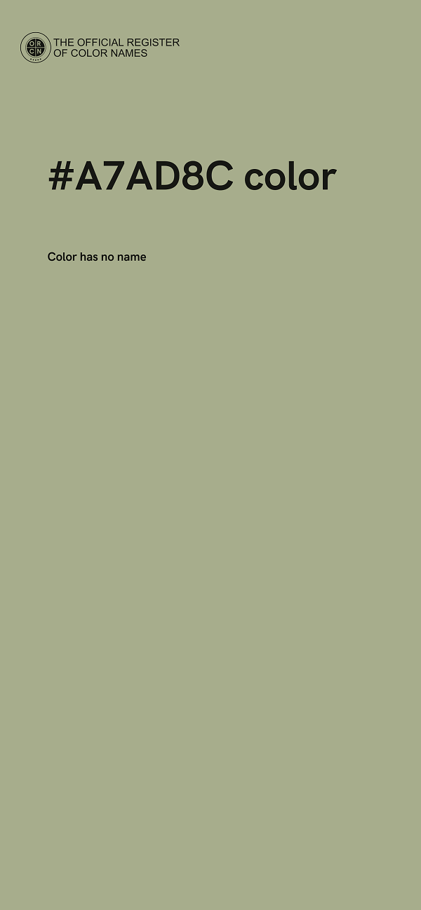 #A7AD8C color image
