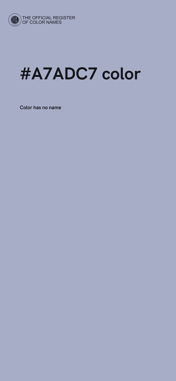 #A7ADC7 color image