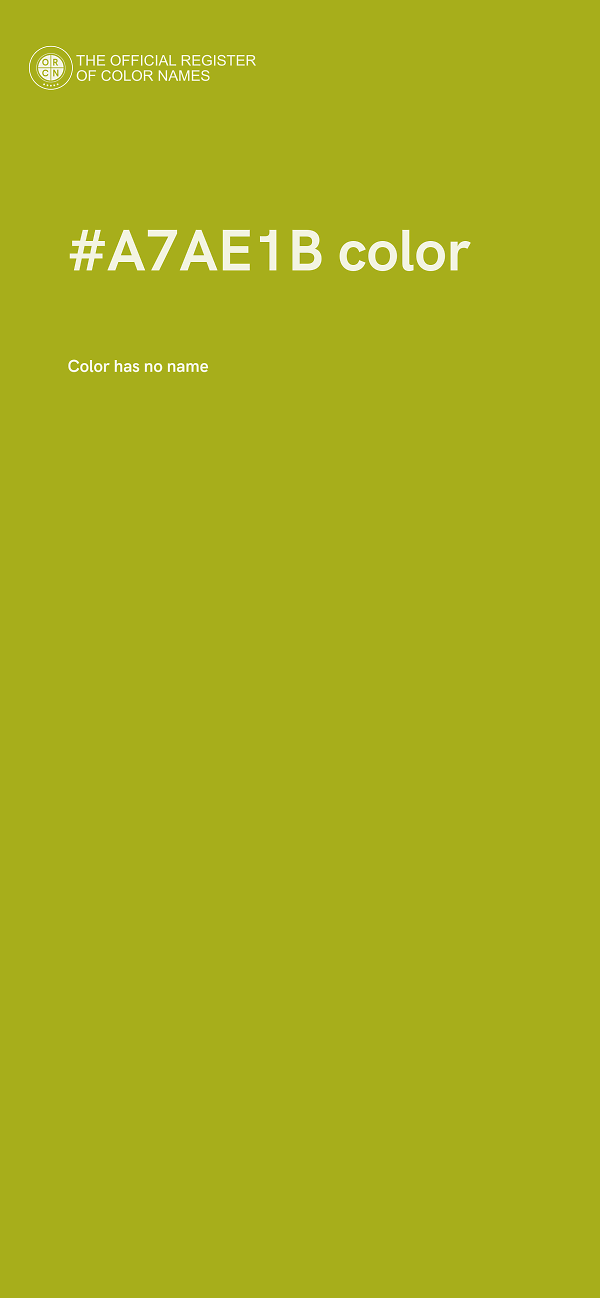 #A7AE1B color image
