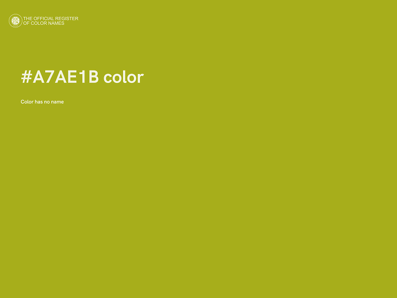 #A7AE1B color image