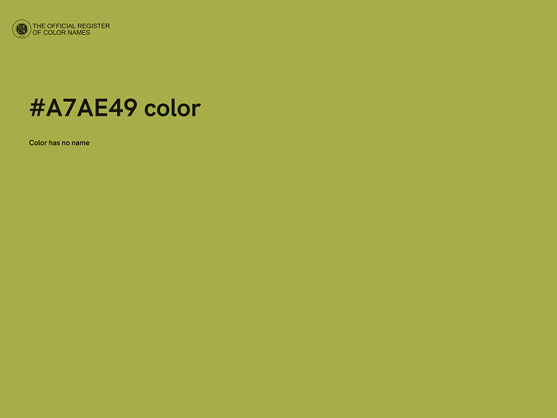 #A7AE49 color image