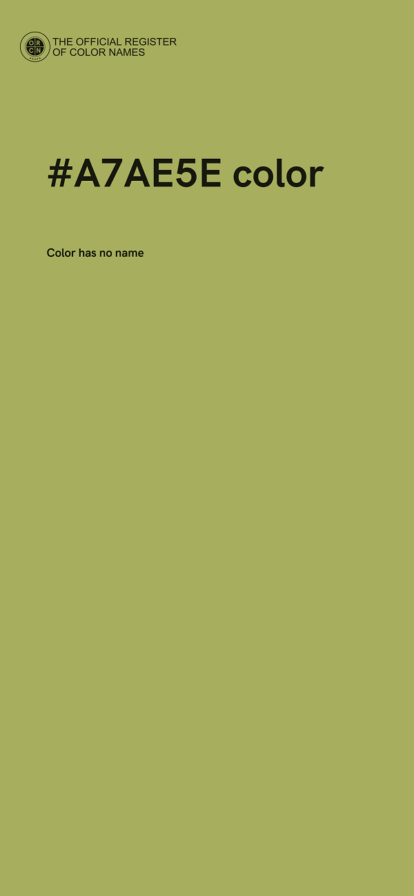 #A7AE5E color image