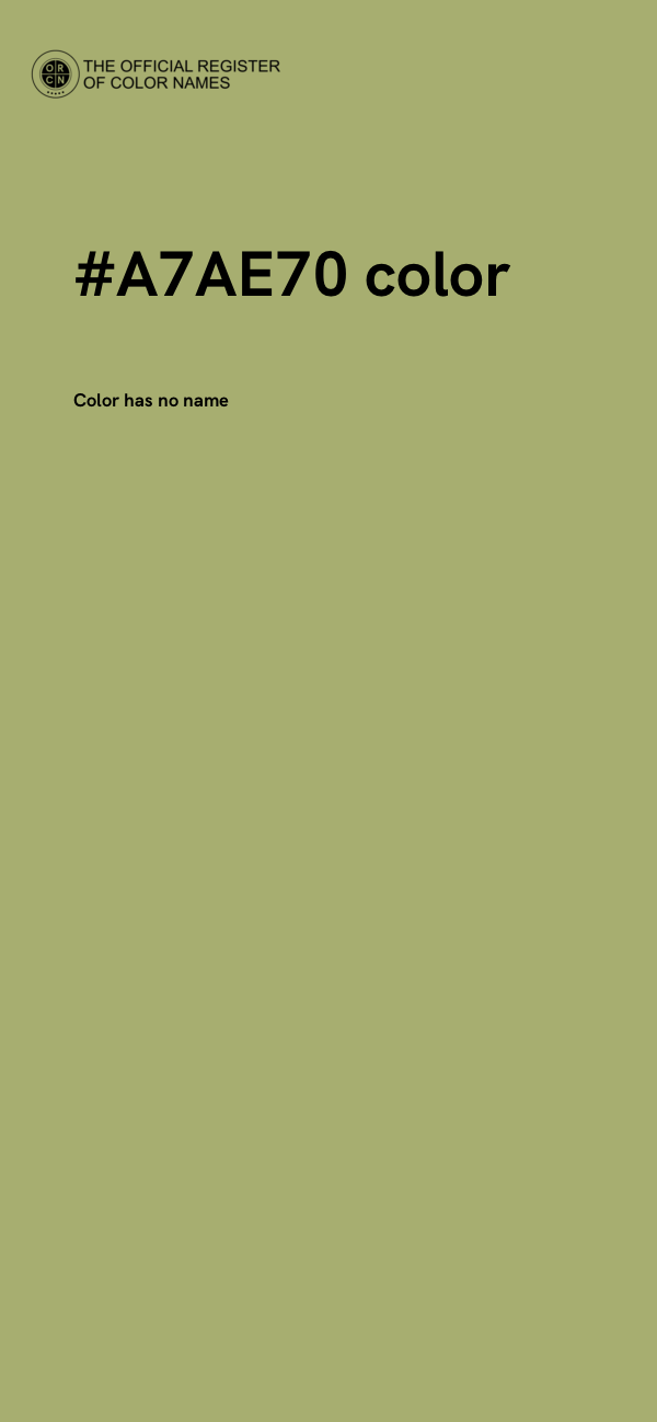 #A7AE70 color image