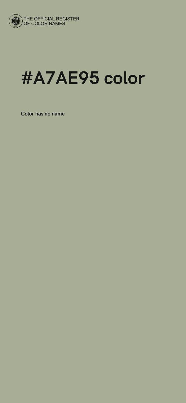 #A7AE95 color image