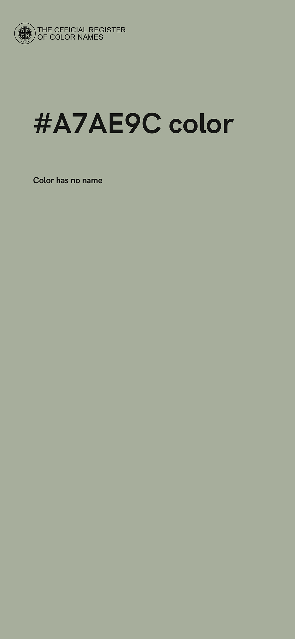 #A7AE9C color image
