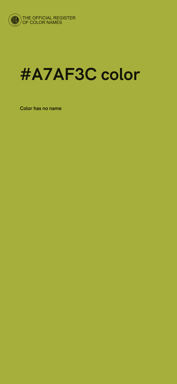 #A7AF3C color image