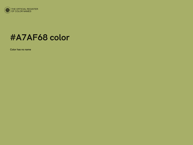 #A7AF68 color image