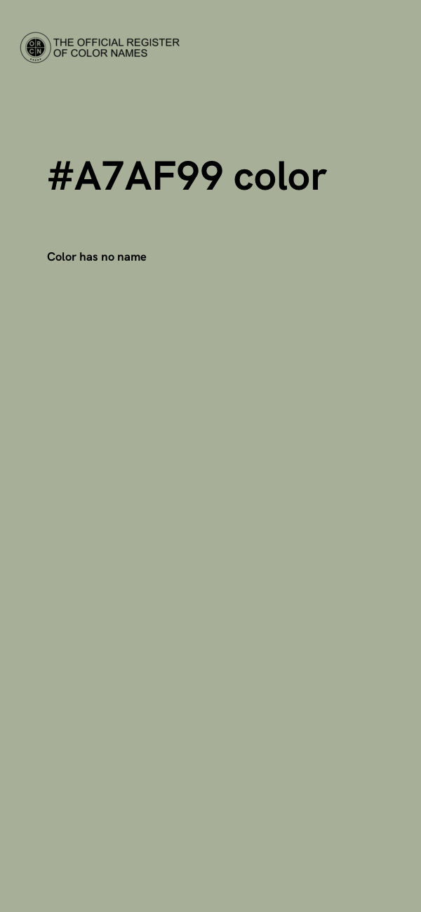 #A7AF99 color image