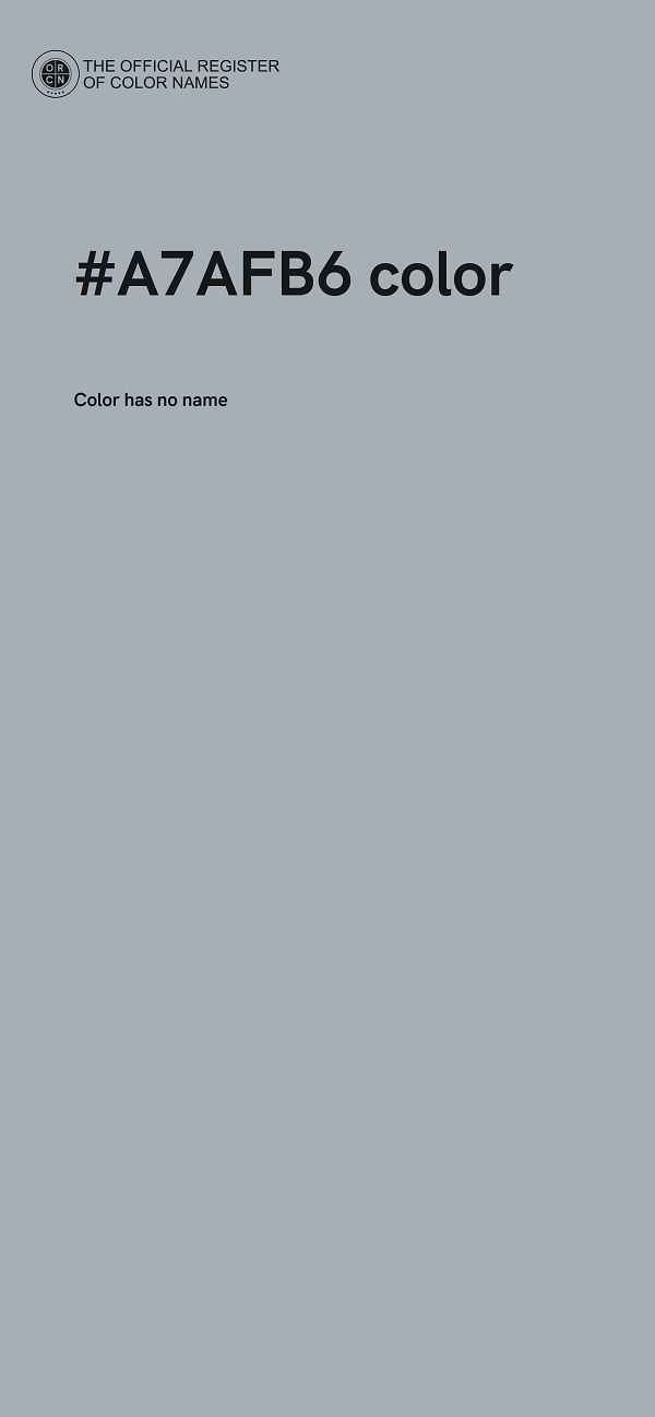 #A7AFB6 color image