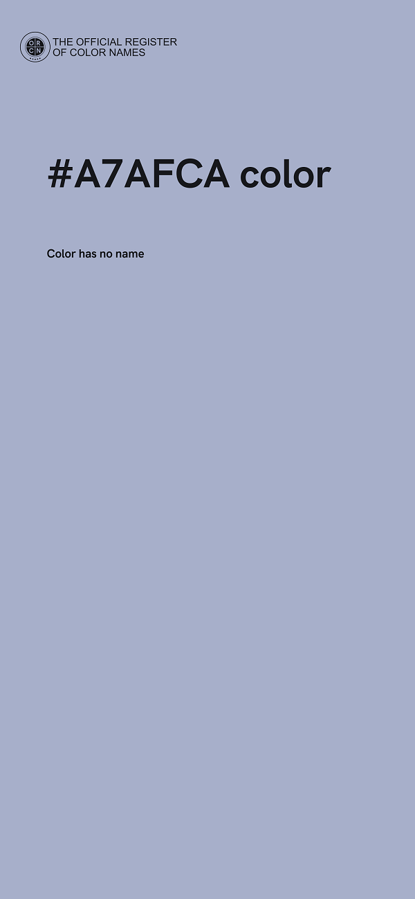 #A7AFCA color image