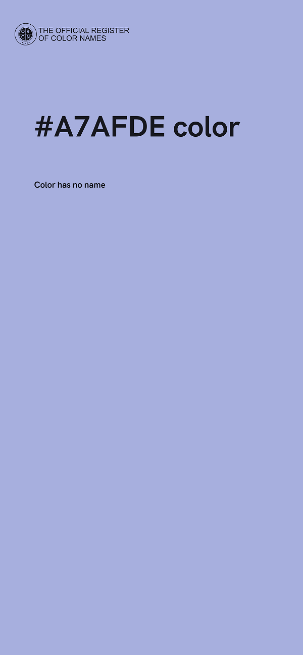 #A7AFDE color image