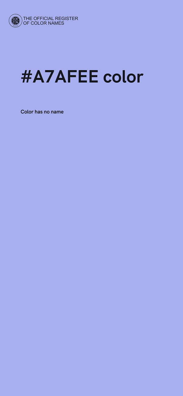 #A7AFEE color image