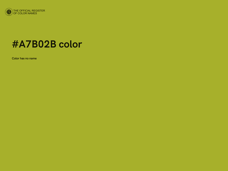 #A7B02B color image