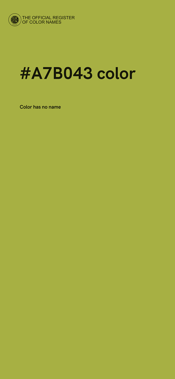 #A7B043 color image