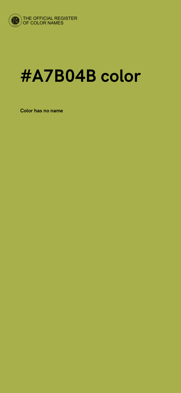 #A7B04B color image