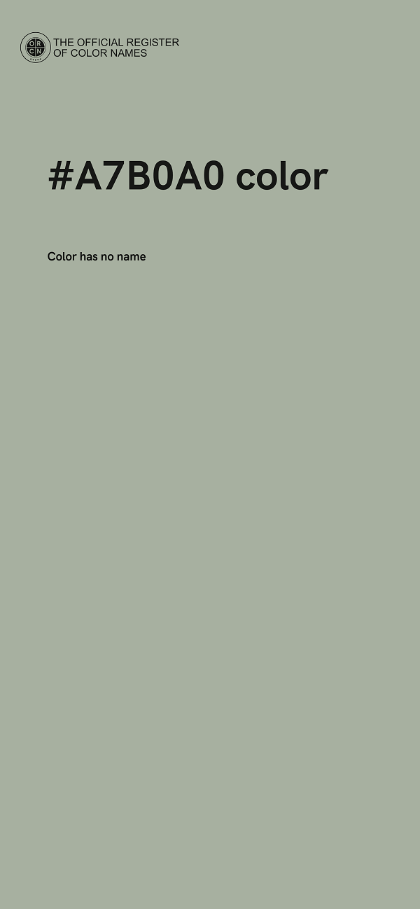 #A7B0A0 color image