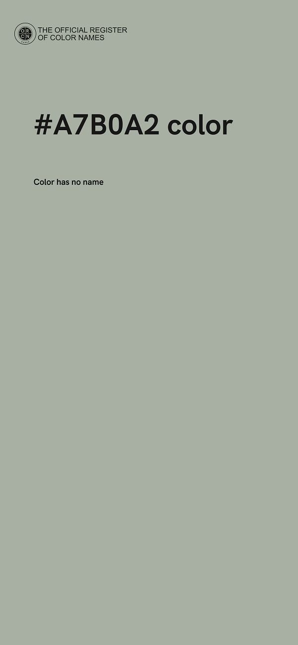 #A7B0A2 color image