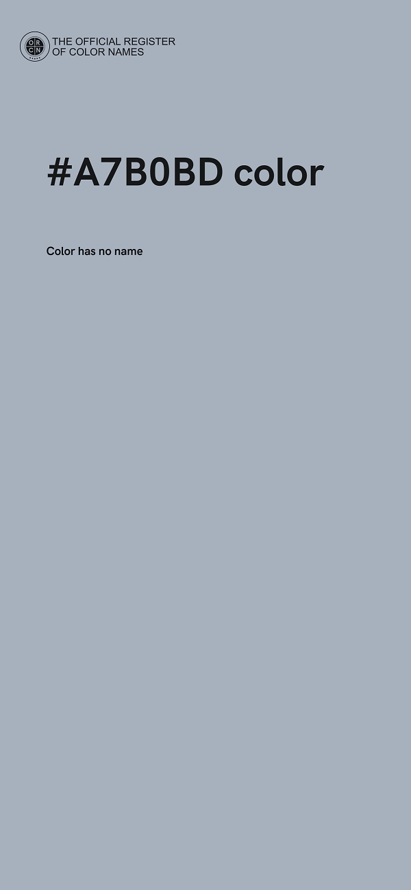 #A7B0BD color image