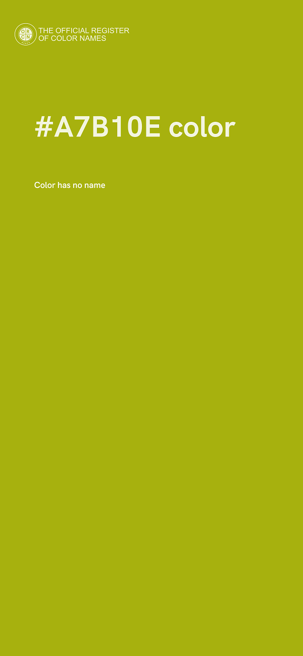 #A7B10E color image