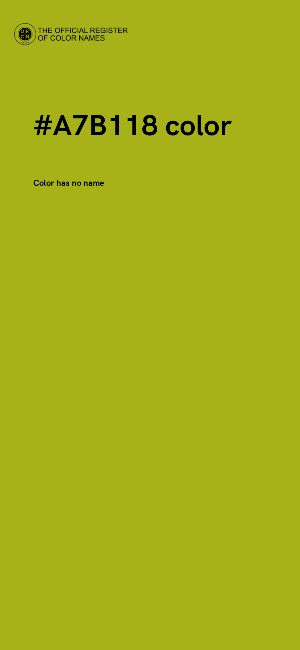 #A7B118 color image