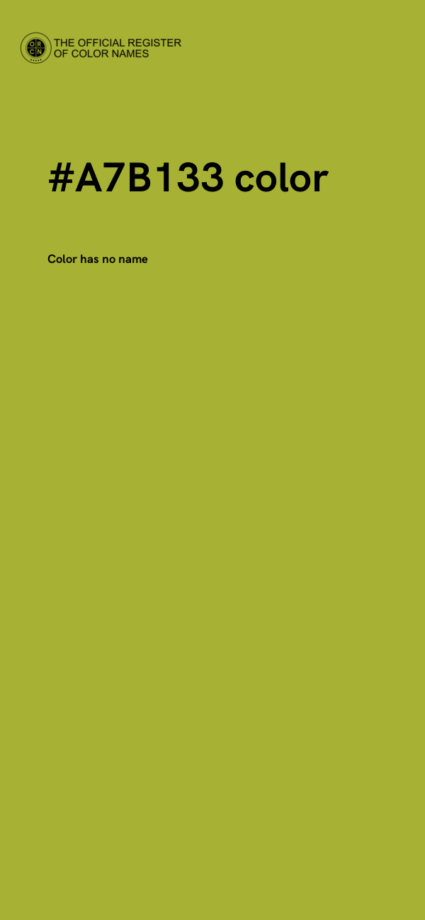 #A7B133 color image