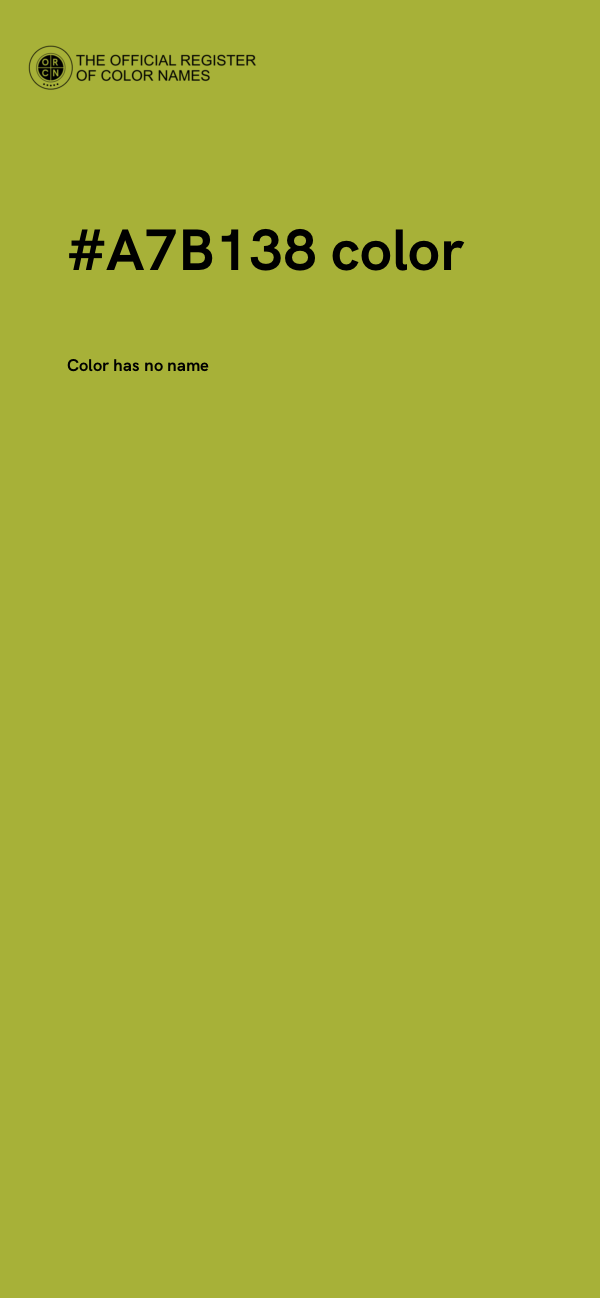 #A7B138 color image
