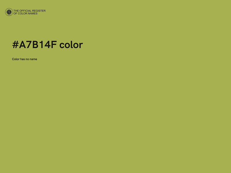 #A7B14F color image