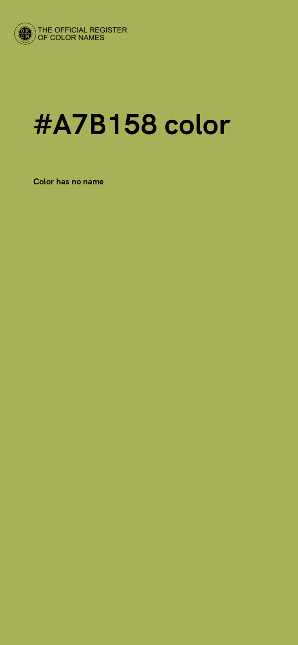 #A7B158 color image