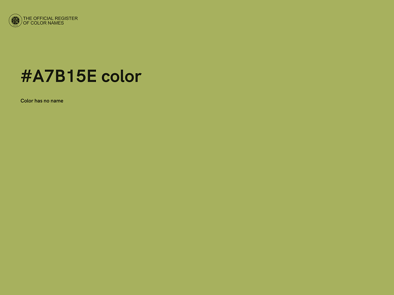 #A7B15E color image