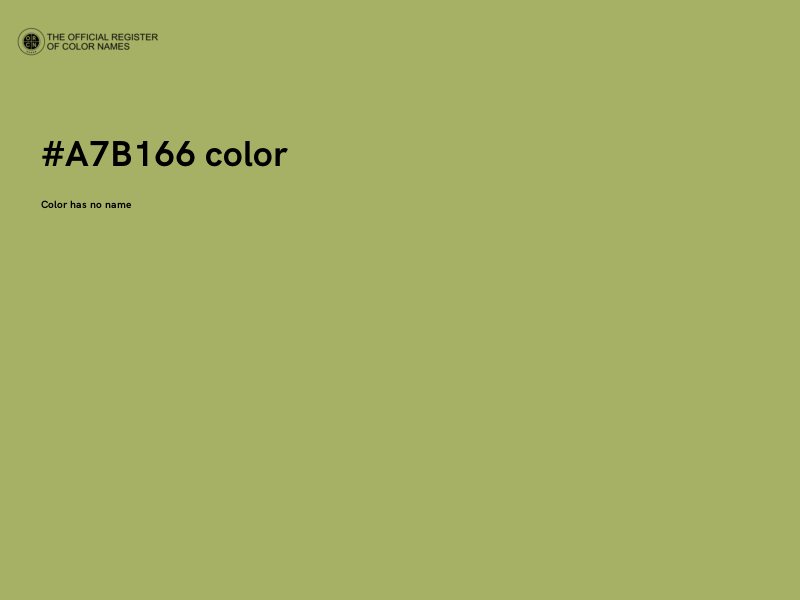 #A7B166 color image